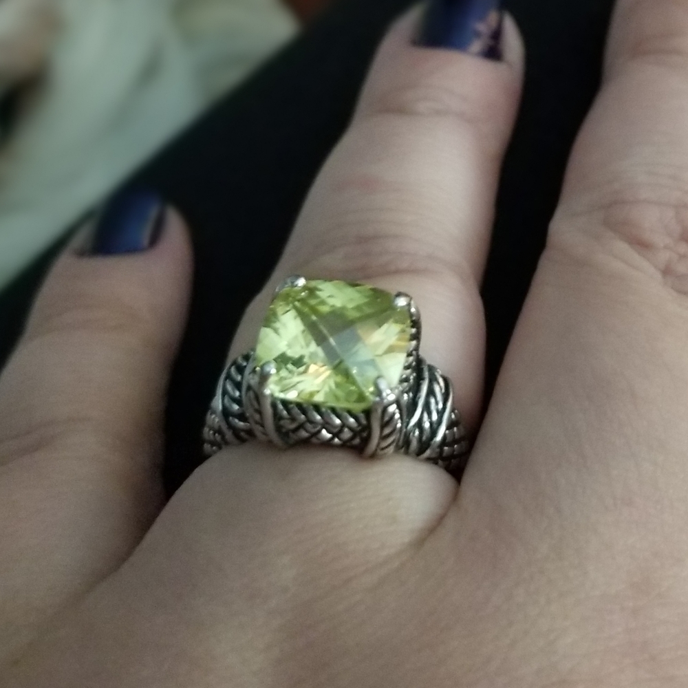 Premier Designs, Citrine ring, size 8 - Picture 3 of 4